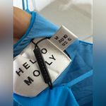 Hello Molly NWT  Bodycon Mini Dress Cut Out Back Ruched Sides Bright Blue Size‎ 6 Photo 4