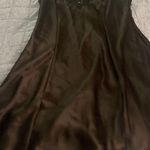 Sophia by Delicates Elegant Black Satin Slip Dress with lace. Y2K size medium Photo 0