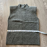 L'Agence L’Agence Sweater Vest Extra Small Pullover With Shoulder Pads Gray Photo 8