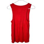 Chaser Chase Evereve Tomato Waffle Snap Henley Knit Henley Tank Top Size X Small Photo 2