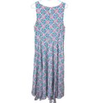 Sundance  Women’s Sz 12 Sleeveless Printed Dress Maxi Long Uneven Hem Photo 6