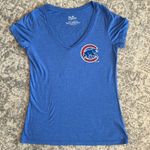 Majestic  Threads Women's Chicago Cubs Javier Baez V-Neck T-Shirt Photo 0