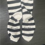 Disney Minnie Mouse Black & White Striped Knee High Women’s Socks Photo 4