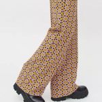 Urban Outfitters Colette Wide Leg Trouser Pants Sz Small 70s Floral Retro Photo 1