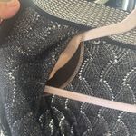 St. John  Collection Knit Cardigan Zip Front Sweater Black & White Photo 7