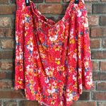 Torrid womens smocked floral animal print pull on shorts red 5X Photo 0