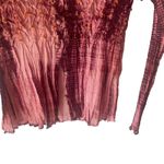Free Lvnch Y2k Women's Size Small Silk Blend‎ Pink Red Fairy Stretch Top Photo 2