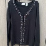 Jaclyn Smith  Beaded‎ Cardigan Sweater Photo 4