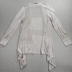 T Tahari Womens Long Cardigan Size S Beige Loose Open Knit Waterfall Long Sleeve Photo 4