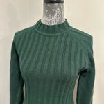 Calvin Klein Women's Sz: S Dark Green Balloon Sleeve Ribbed Sweater Dress. Photo 10