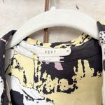 6397 Printed Silk Oversized Shirt Dress Gray Size M Photo 1