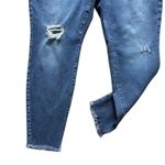Lane Bryant High-Rise Skinny Jeans Flex Waistband Distressed Dark Wash Size 22 Photo 2