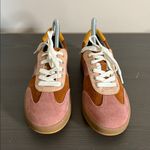 Naturalizer  Evin Lace Oxford Suede Sneaker Tan Coral Low Top Lace Up Size 7.5 Photo 2