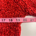 Arden B Imperfect y2k 100% silk top large crochet style crinkle red baddie going out top Photo 3