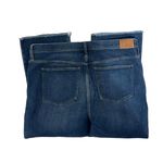 J.Crew Womens Blue Demi-Boot Crop Denim Jeans Raw Hem BA628 Mid-Rise Sz 35 Photo 3