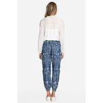 Johnny Was Vera Blue Denim Embroidered Lyocell Cargo Jogger Pants Size XS Photo 9