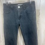 Current/Elliott Current Elliot Dark Grey Black Jeans size 24 Raw Hem Mid Rise Straight Leg Denim Photo 9