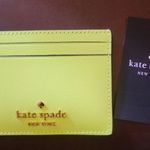 Kate Spade Nwt Lime Slushie Green Saffiano Leather Card Holder Photo 0