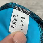 Blue Bikini Top Gwinner Sz 10 Aqua and Grey NWT Swimsuit Photo 5