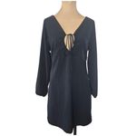 Abercrombie & Fitch Black Long Sleeve Halter Mini Dress Size Small Petite Photo 1