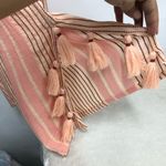 Soft Surroundings  embroidered women’s medium wide leg tassels boho pull on pants Photo 7