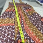 BUCKETLIST S Patchwork jumpsuit w/pockets one piece FLAW smocked bodice wide leg Purple Photo 7