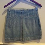 We The Free Free People Denim Zip-Up Mini Skirt Photo 0