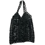 Beaded Floral Design Shoulder Bag‎ Black Photo 1