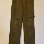 Reformation  Bailey Green Cargo High Rise Utility Pant Size 23 Photo 5