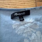Madewell Blue Floral Wrap Dress Size Large Photo 1