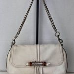 Gucci  Bamboo Croisette Evening Bag Leather White Photo 0