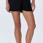 Quince  Black Casual Linen Shorts Photo 0
