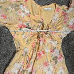Abercrombie & Fitch  Mini Dress Floral Baby Doll Cinch Front Puff Sleeve small Photo 13