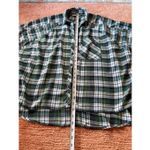 Urban Outfitters Women’s Green Plaid Flannel Button Up Shirt Size XS Photo 4