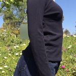 New York And Company Black Long Sleeve T-Shirt Photo 3