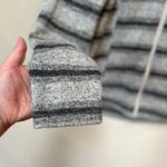 Faded Glory  Womans Gray Striped Lightweight Full Zipper Fall Jacket Size Large Photo 4