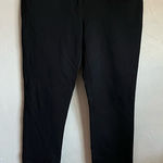 Andrew Marc Black Ponte Knit Skinny Career Pants Photo 0