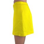 Alice + Olivia  Yellow High Rise Back Zip Stretch Pleated Casual Shorts Size 4 Photo 1