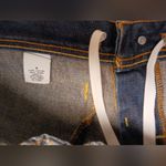 Old Navy  vintage inspired front pocket elasticwaist Maternity Jeans, UNDER BELLY Photo 3