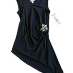 Joseph Ribkoff Trends Black Y2K Asymmetrical Shirt Blouse Top Size 14 Womens NWT Photo 0