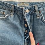 Topshop Moto Hayden boyfriend distressed ripped light blue cotton jeans 26x30” Photo 9