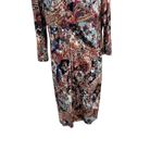 Peruvian Connection  Imari Faux Wrap Dress‎ Jersey Abstract Print Size XL Photo 12