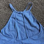 Esley  semi open back striped top sz S Photo 5