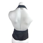 ZARA  Women's Black Sleeveless Halter Plunging Open Back Blouse Top Size XS Photo 1