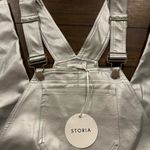 Storia Brand Silver Faux Leather Overalls Size Small Photo 8