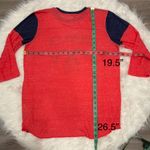 Hurley  Red and Blue Crew Neck Shirt Size L Photo 3