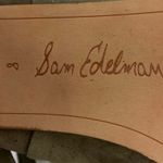 Sam Edelman  Sampson Green Suede Tassel Ankle Tie Peep Toe Heeled Mule Sandals 8 Photo 4