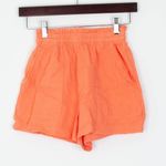Aerie Womens Gauzy High Waisted Shorts Size XXS Orange Pockets Beachy Vacation Photo 1
