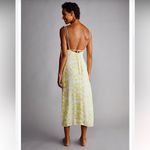 Free People Third Form Women's Yellow/White Ring Out Slip Dress Size 4 Yellow Photo 1