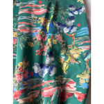 Yumi Sheath Party Cocktail Dress Green Emerald Garden Bird Floral Dress Size 20‎ Photo 11